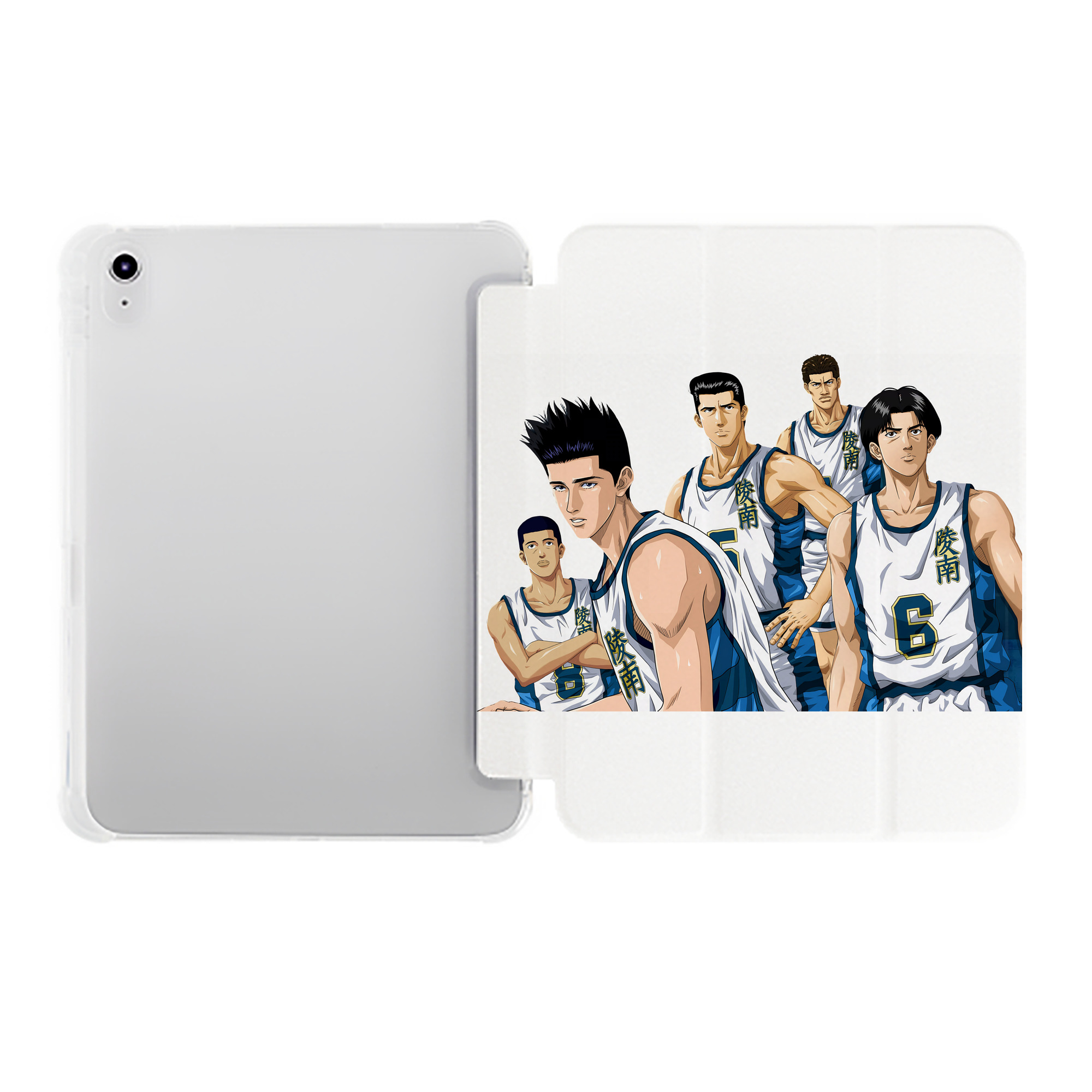 （画像用） SLAM DUNK／スラムダンク IPad ケース ペン収納付き 三つ折りスタンド PUレザー×シリコン 対応機種9.5/10.5/10.9インチ